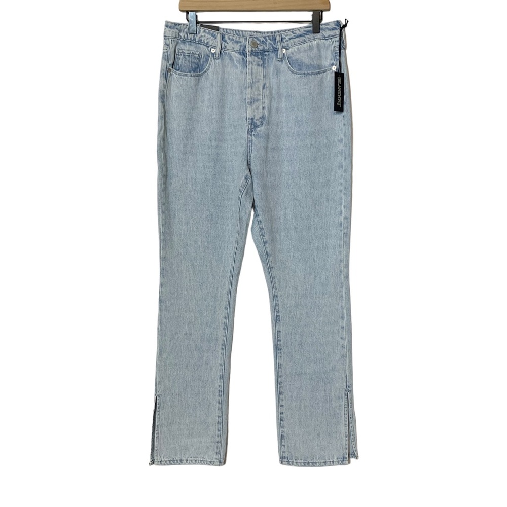 BlankNYC NWT The Lexington slim straight split leg light wash jeans 30